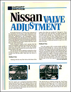 How to valve adjustment for nissan 4.8lt #8